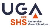 Logo UGA - UFR SHS